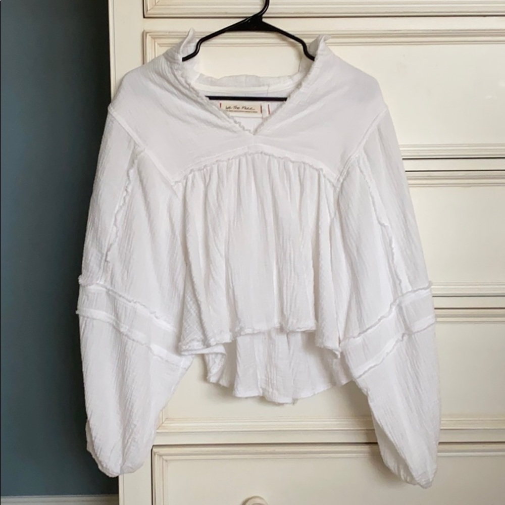 White Free People blouse top